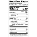 nutrition label