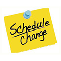 schedule change post-it